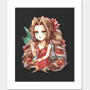 Final Fantasy 7 Remake Aerith Red Dress Posters and Art